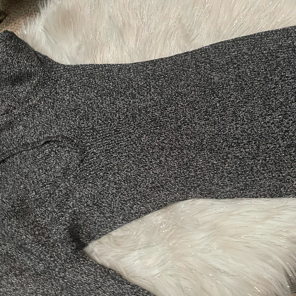 Stylish Gray Knit Sweater Dress